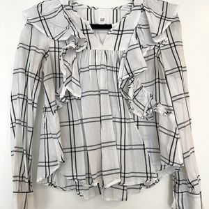 Ruffled work top from Gap